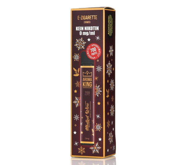 Aroma King Wine Cinnamon Christmas Edition Einweg E-Zigarette 700 Puffs 0 mg/ml