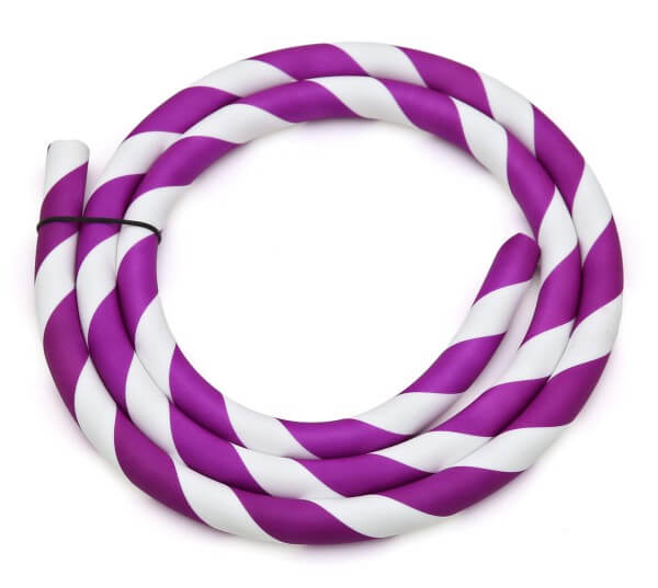 Silikonschlauch Striped Violet/Weiß