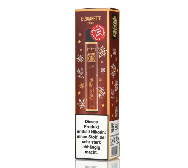 Aroma King Cocoa Christmas Edition Einweg E-Zigarette 700 Puffs 20mg/ml