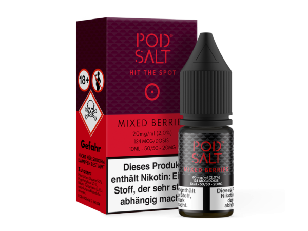 Pod Salt - Mixed Berries - Nikotinsalz Liquid 20 mg/ml