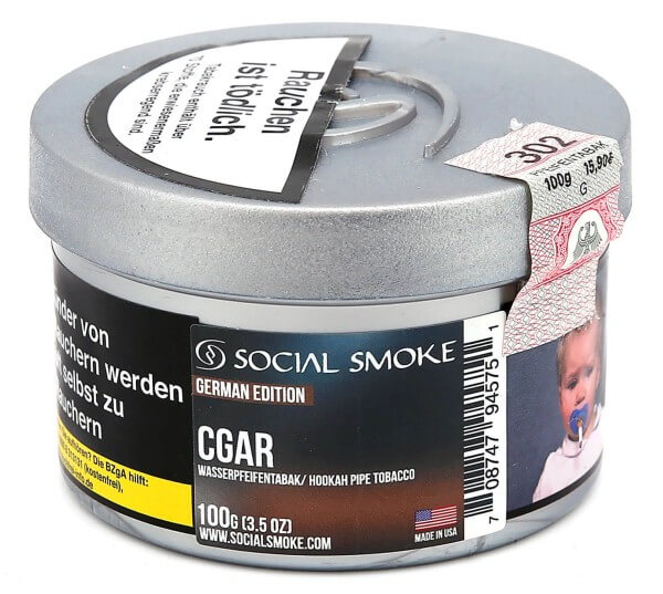Social Smoke Cigar Shisha Tabak 100g