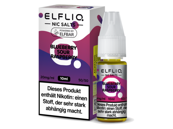 ELFLIQ - Blueberry Sour Raspberry - Nikotinsalz Liquid 10 mg/ml
