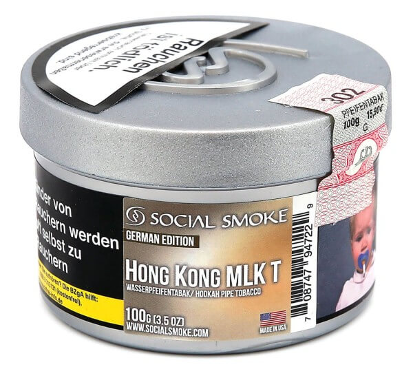 Social Smoke Hong Kong Milk Tea Shisha Tabak 100g
