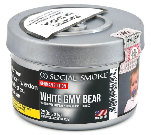 Social Smoke White Gummy Bear Shisha Tabak 250g