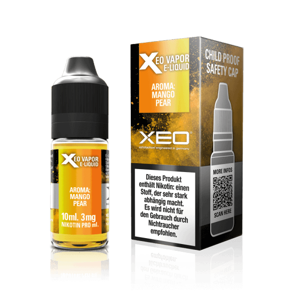 Xeo Nicotine E-Liquid Tobacco Mango Pear 3 mg/ml