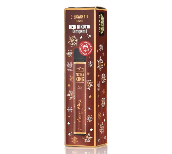Aroma King Cocoa Christmas Edition Einweg E-Zigarette 700 Puffs 0 mg/ml