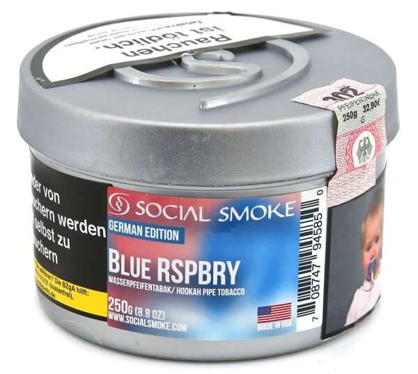 Social Smoke Blue Raspberry Shisha Tabak 250g