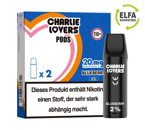 Charlie Lovers Pods - Blueberry 2 St. 20mg/ml