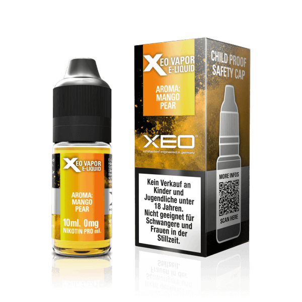 Xeo Nicotine E-Liquid Tobacco Mango Pear 0 mg/ml