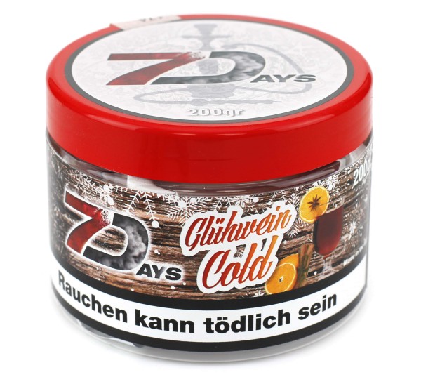 7Days Cold Glühwein Shisha Tabak 200g