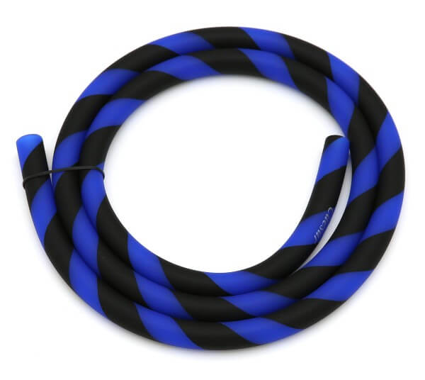 Silikonschlauch Striped Black Blue