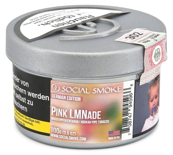 Social Smoke Pink Lemonade Shisha Tabak 100g