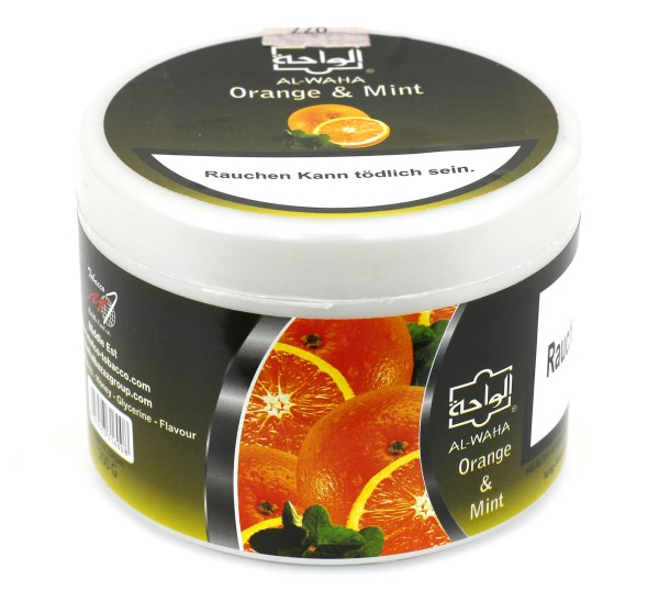 Al Waha Orang Min (Orange Mint) Shisha Tabak 200g