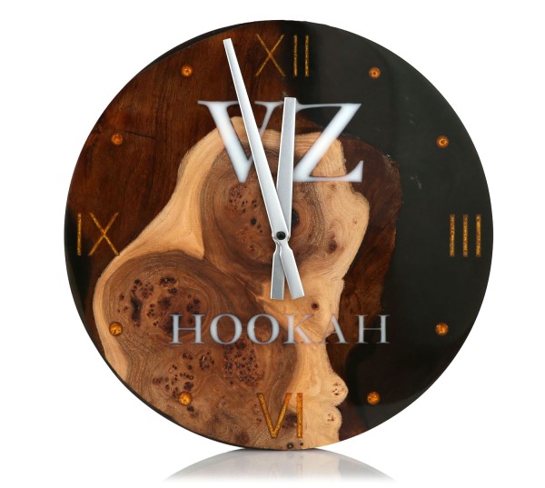 VZ Hookah Exclusive Clock Obsidian Gold