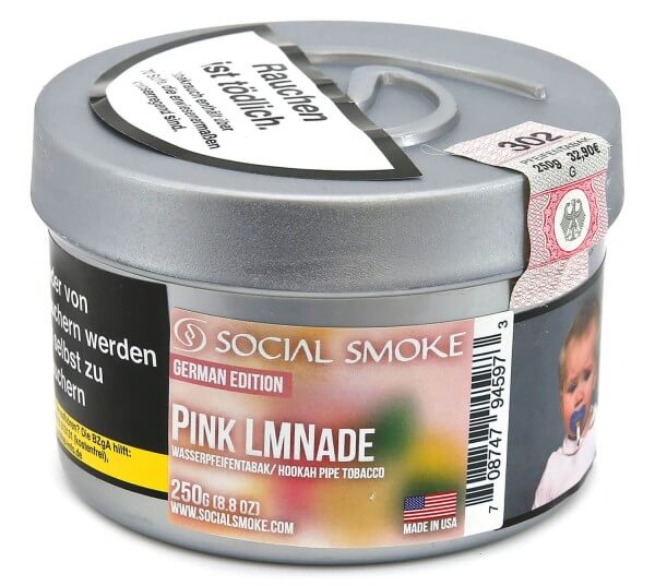 Social Smoke Pink Lemonade Shisha Tabak 250g