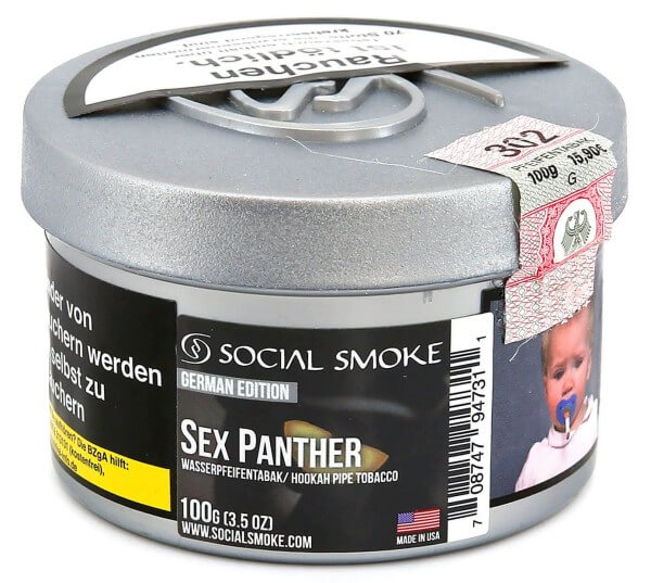 Social Smoke Sex Panther Shisha Tabak 100g