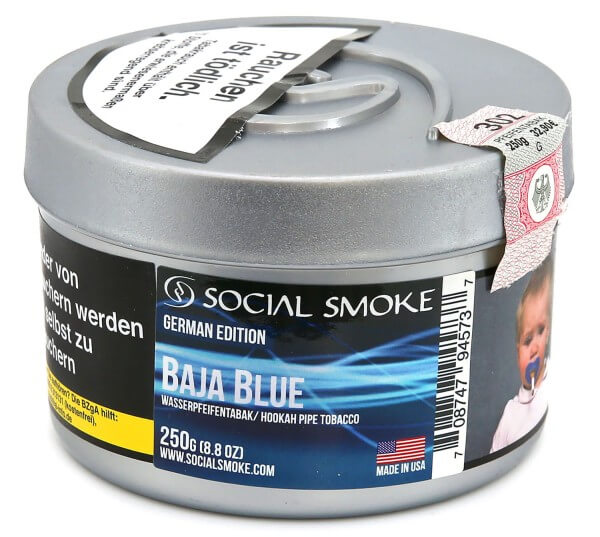 Social Smoke Baja Blue Shisha Tabak 250g