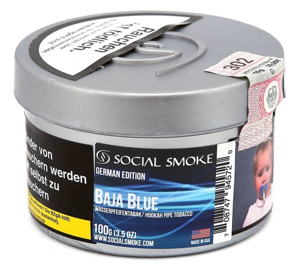Social Smoke Baja Blue Shisha Tabak 100g