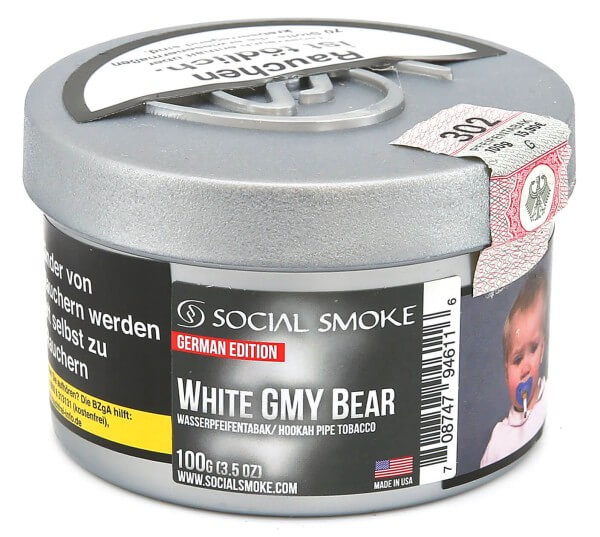 Social Smoke White Gummy Bear Shisha Tabak 100g