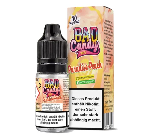 Bad Candy Liquids - Paradise Peach - Nikotinsalz Liquid 10 mg/ml