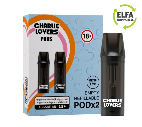 Charlie Lovers Pods - Empty Refillable Pods 2 St.